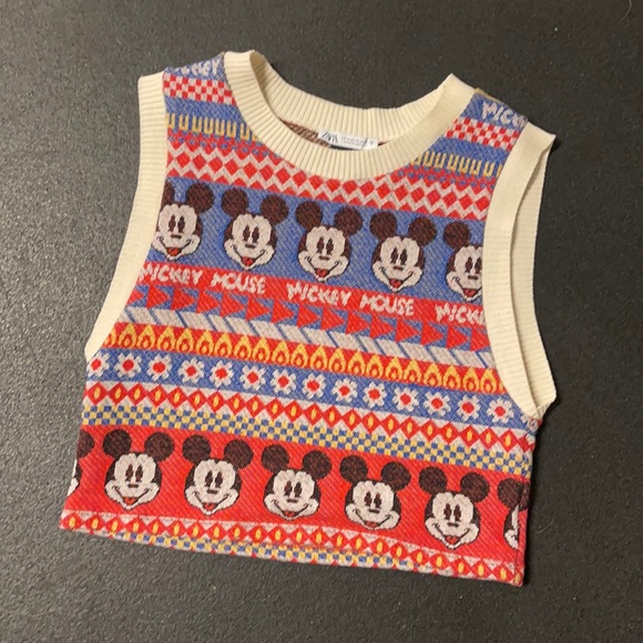 Zara Jackets & Blazers - Zara Mickey Mouse vest m